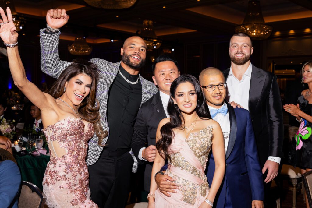 Madelaine Lam, Dak Prescott, Russell Lam, Jake Ferguson (Photo by BFA)