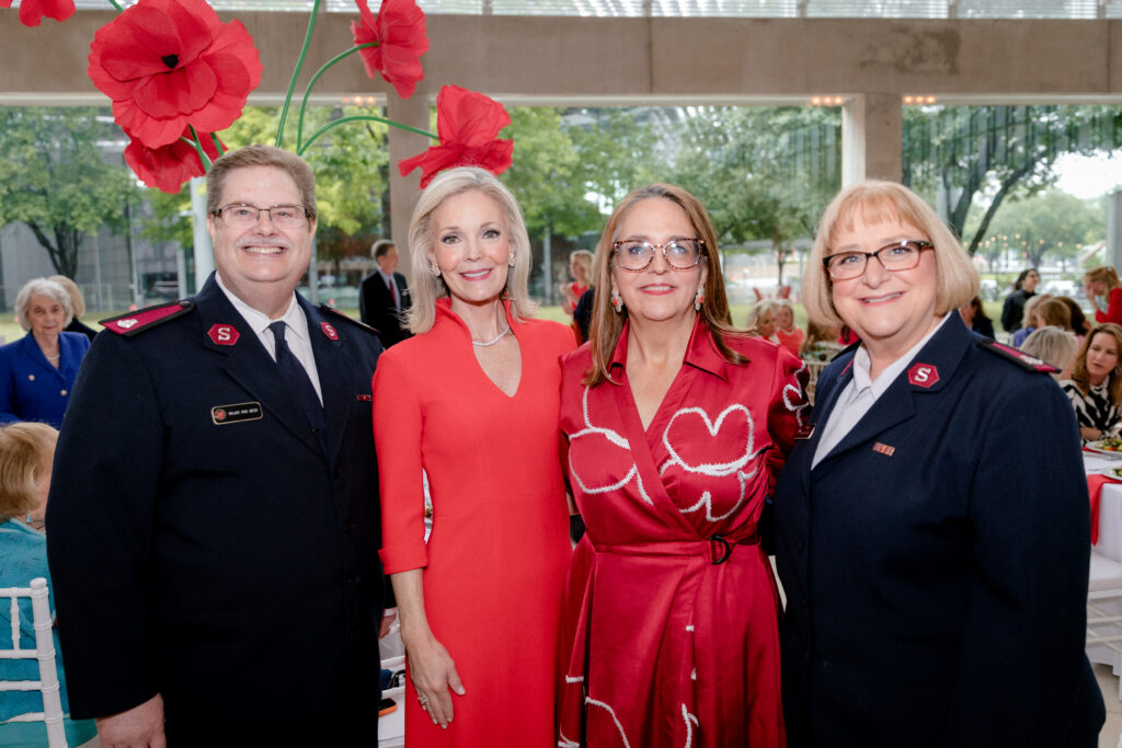 Major Rob Webb, Katherine Coker, Kimber Hartmann, Major Carolynn Webb (Photo by The Salvation Army of North Texas)