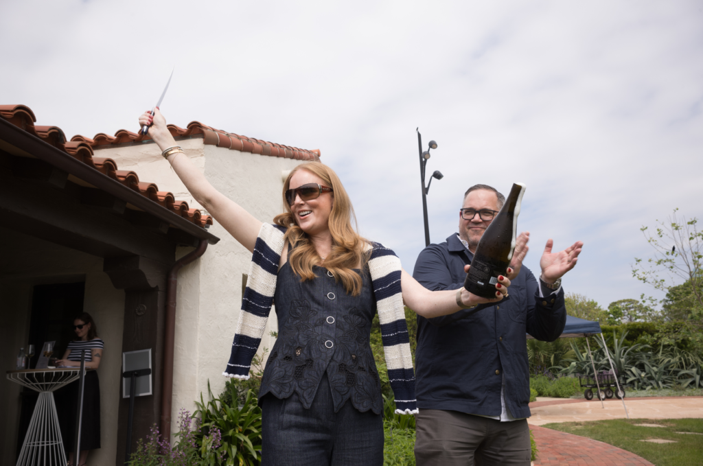 Megan Weston, Mark Sayre at Southern Smoke Foundation's Decanted Wine Auction held at Lott Hall in Hermann Park (Photo by Daniel Ortiz)