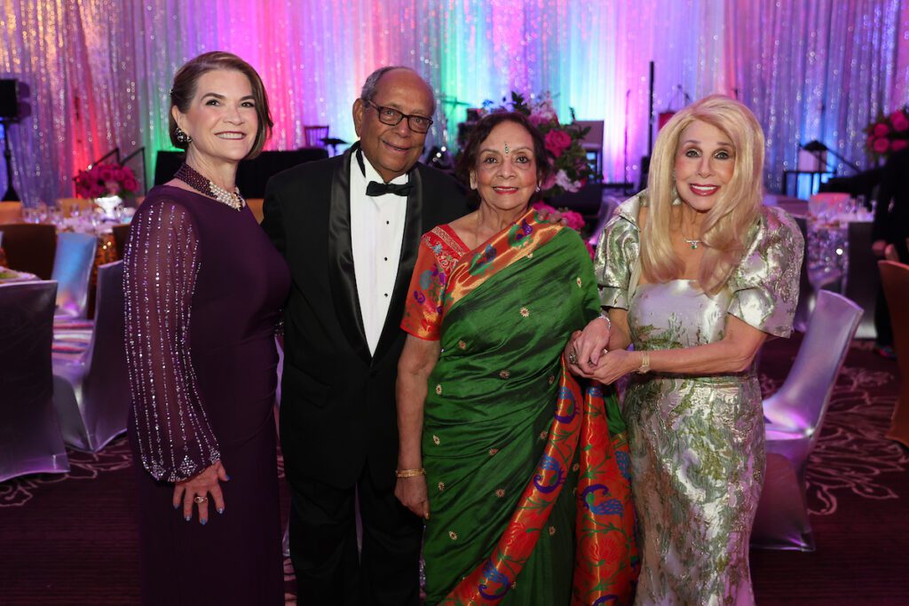 Michelle Bohreer, Nat & Leela Krishnamurthy, Sherri Zucker at the KnowAutism Foundation gala (Photo by Priscilla Dickson)