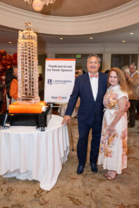 Mike and Katie Lowenberg with Ice Tower photo by Jacob Power