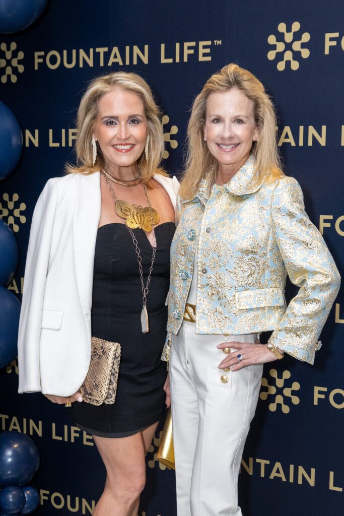 Nicole Fertitta, Liz Rotan at the Fountain Life opening in Houston's Park House (Photo by Jacob Power)