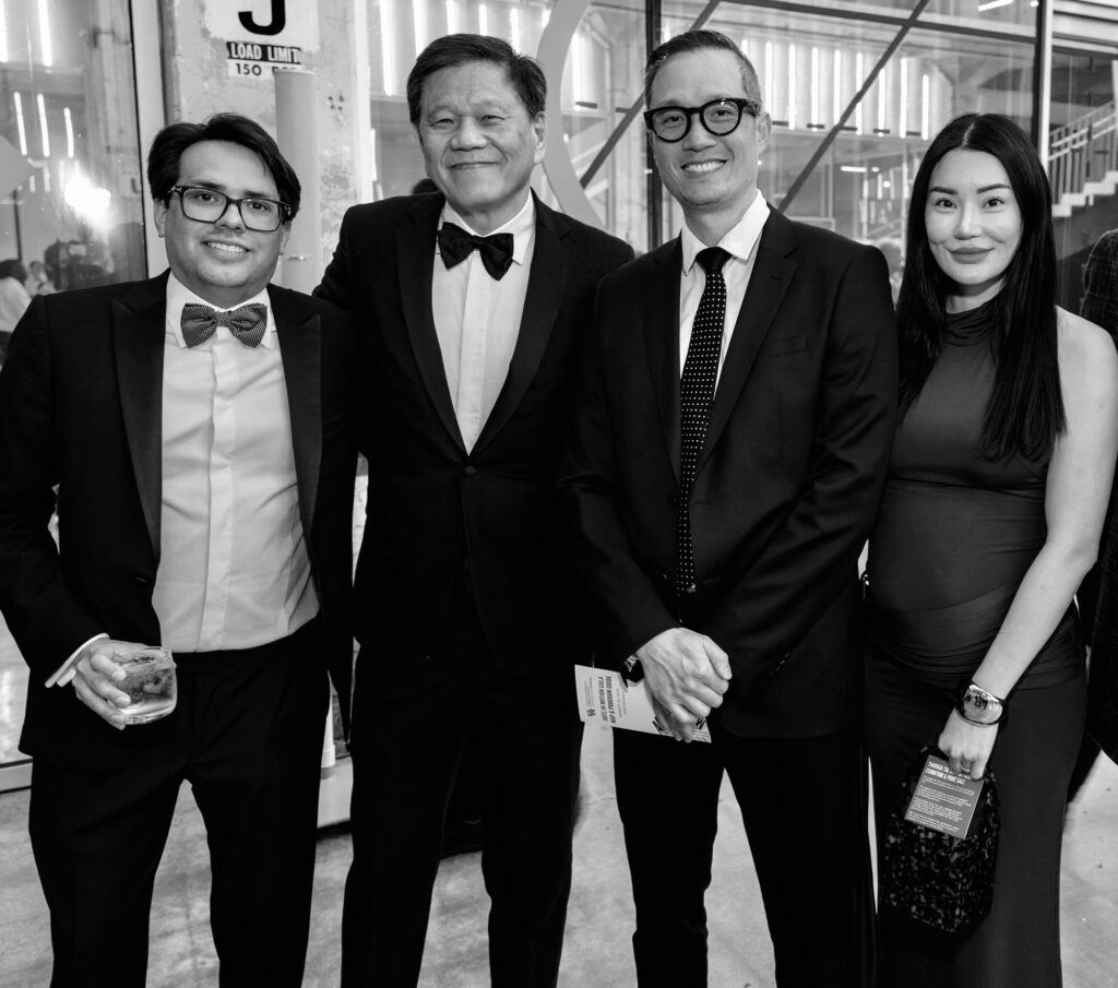 Nick Hauge, Frank Liu and David & Skye Chao at the University of Houston Kathrine G. McGovern College of the Arts 2026 Arts in Motion Gala (Photo by Jenny Antill Clifton)