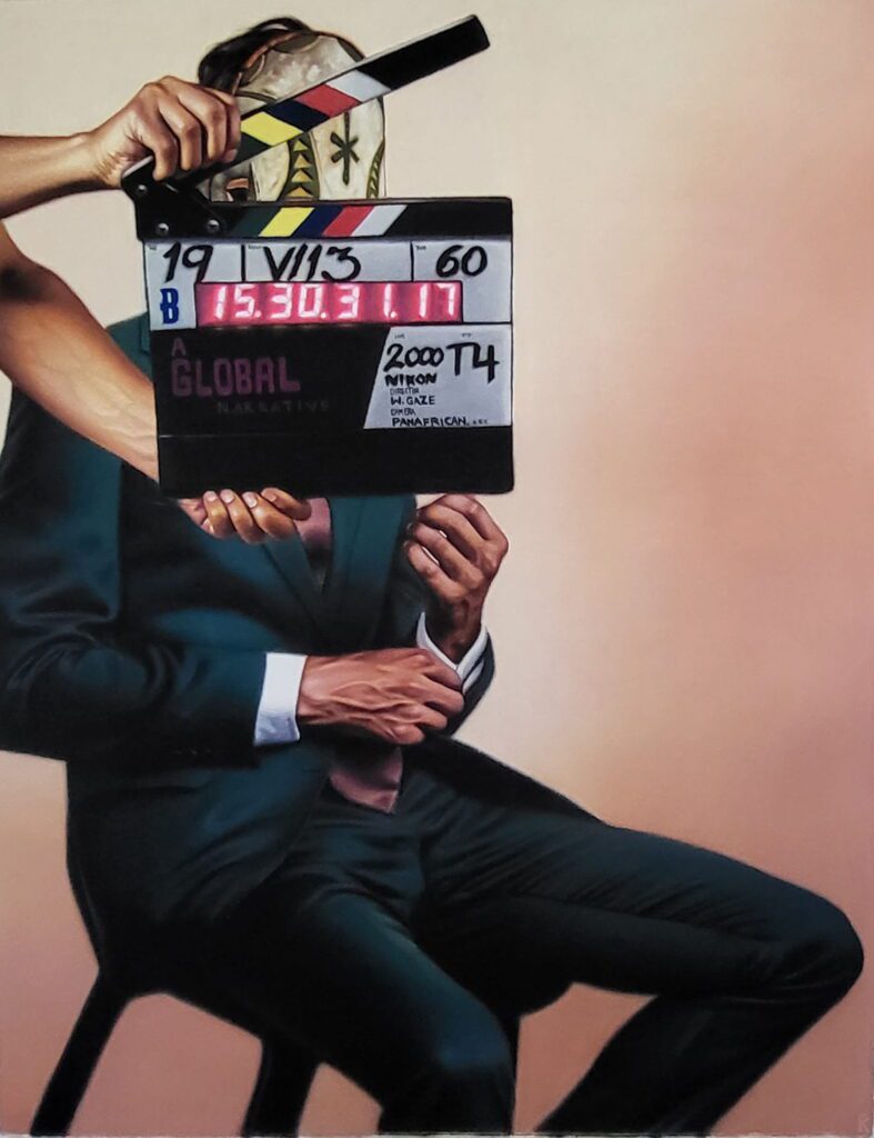 Kingsley Onyeiwu, "Scene One; Take None," 2025, at Hooks-Epstein Galleries
