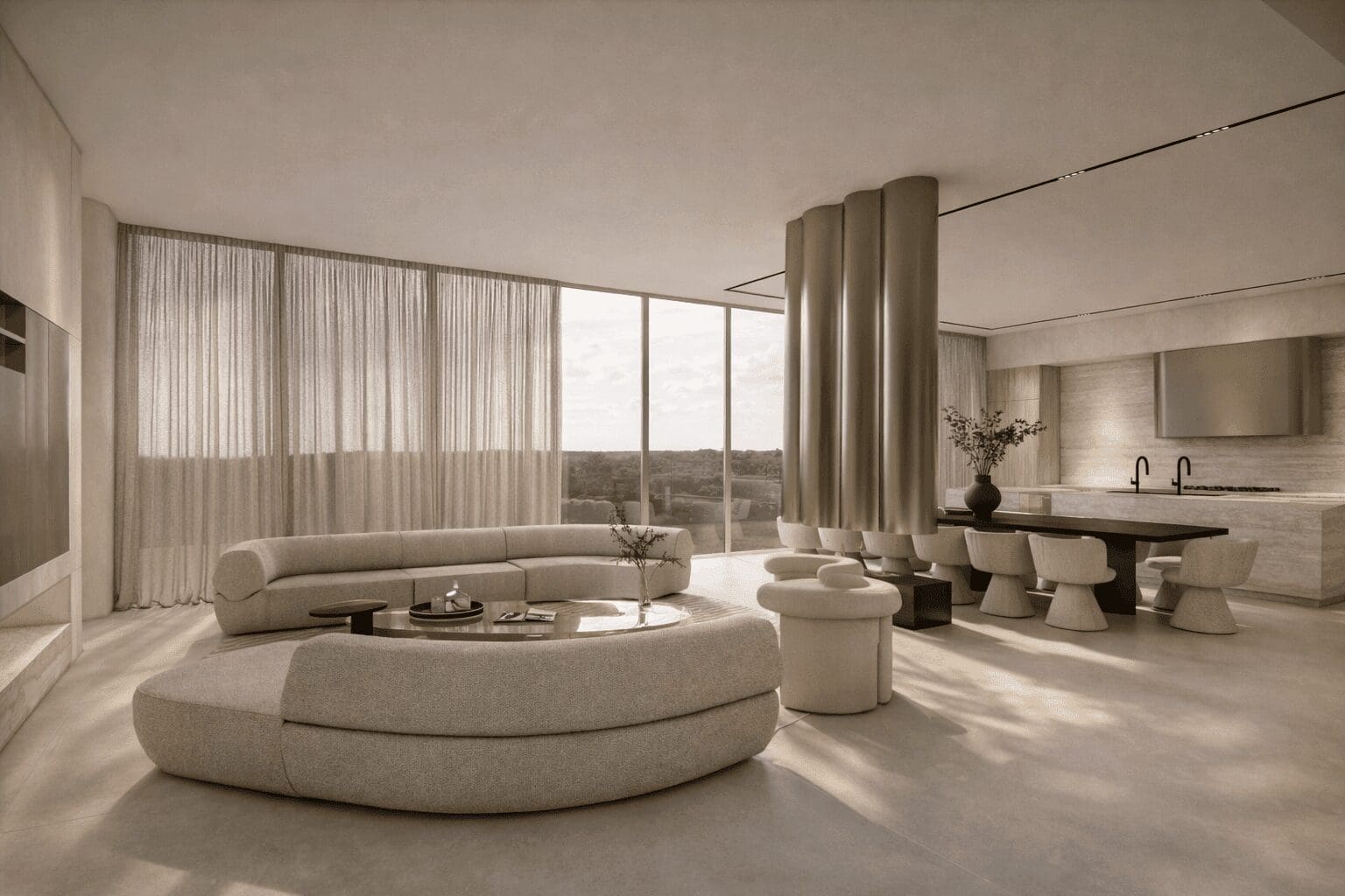 KA Residences will offer both one-story and two-story penthouses.