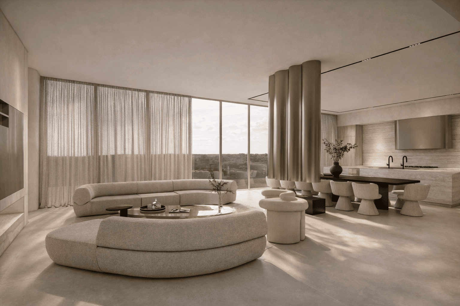 KA Residences will offer both one-story and two-story penthouses. 