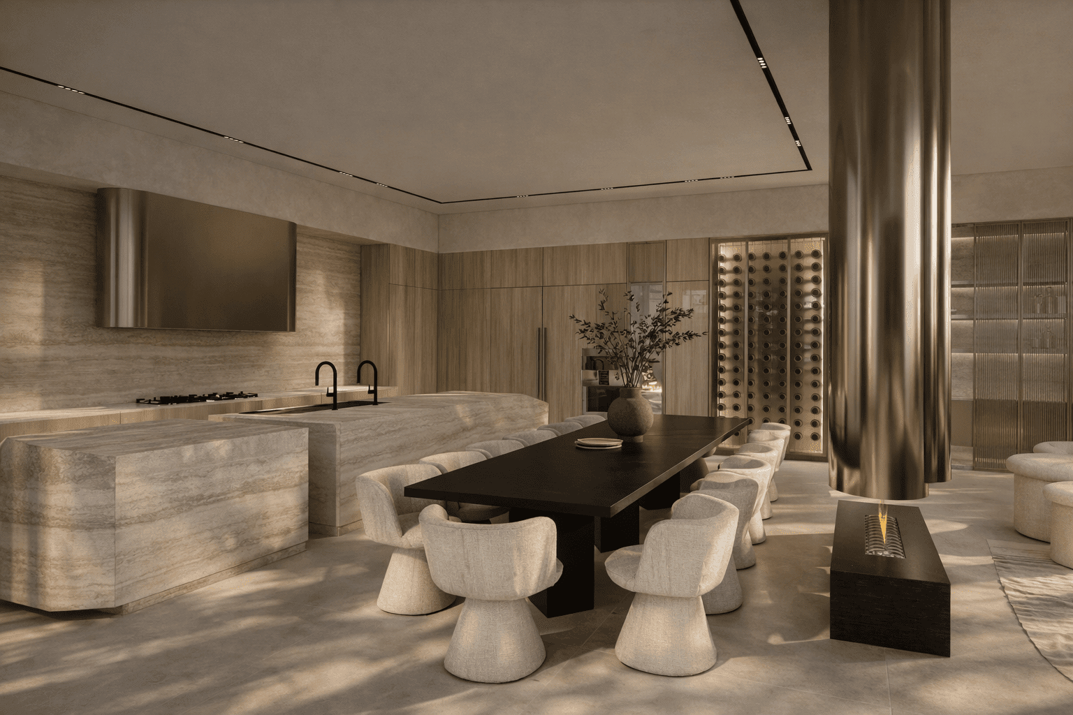 Expansive living spaces and chef’s kitchen are hallmarks of KA Residences