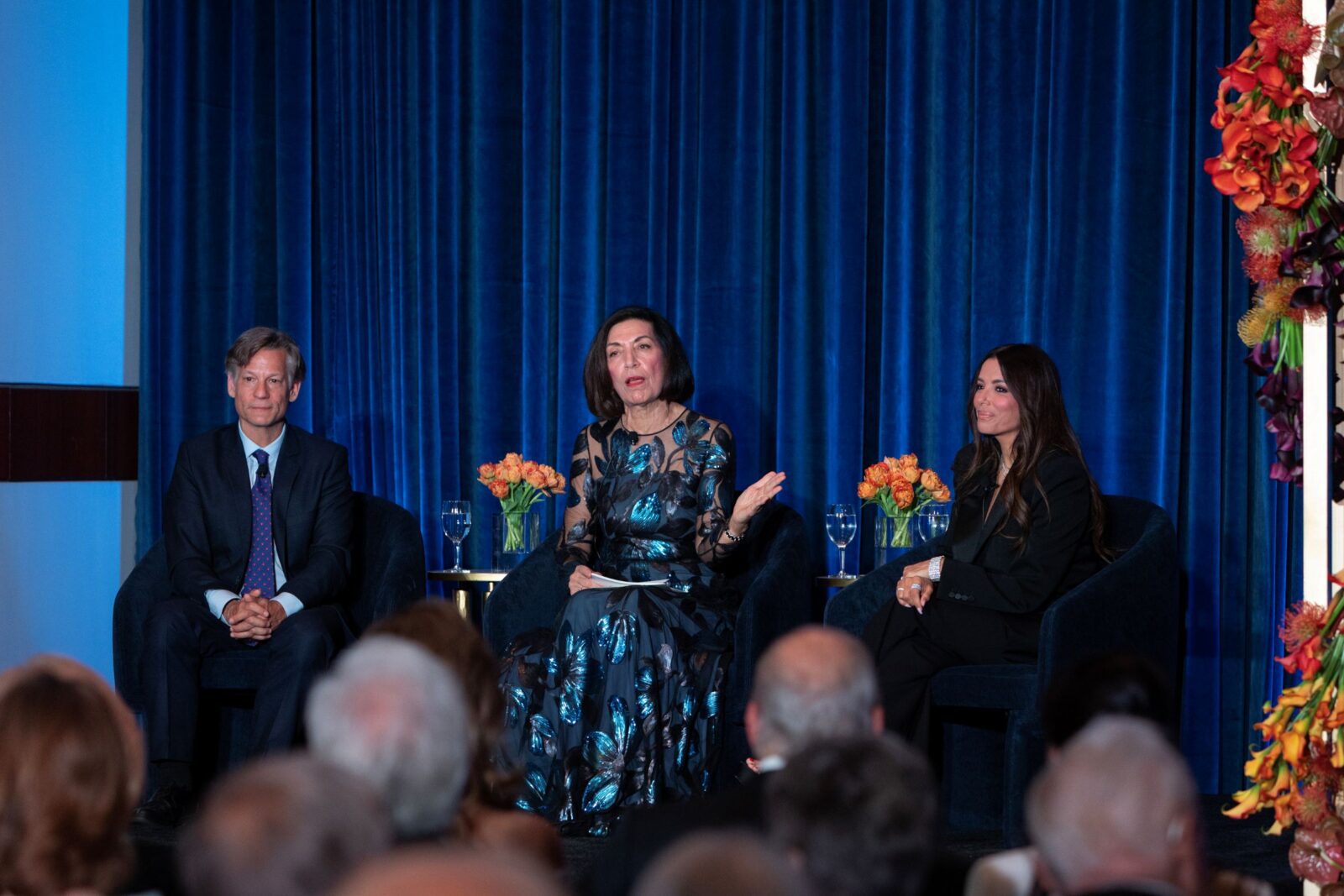 Richard Engel, Dr. Huda Zoghbi, Eva Longoria (Photo by Jenny Antill)