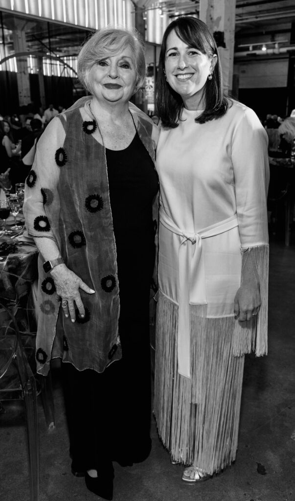 School of Theatre and Dance Director Sharon Ott and School of Art Director Beth Merfish at the University of Houston Kathrine G. McGovern College of the Arts 2026 Arts in Motion Gala (Photo by Jenny Antill Clifton)