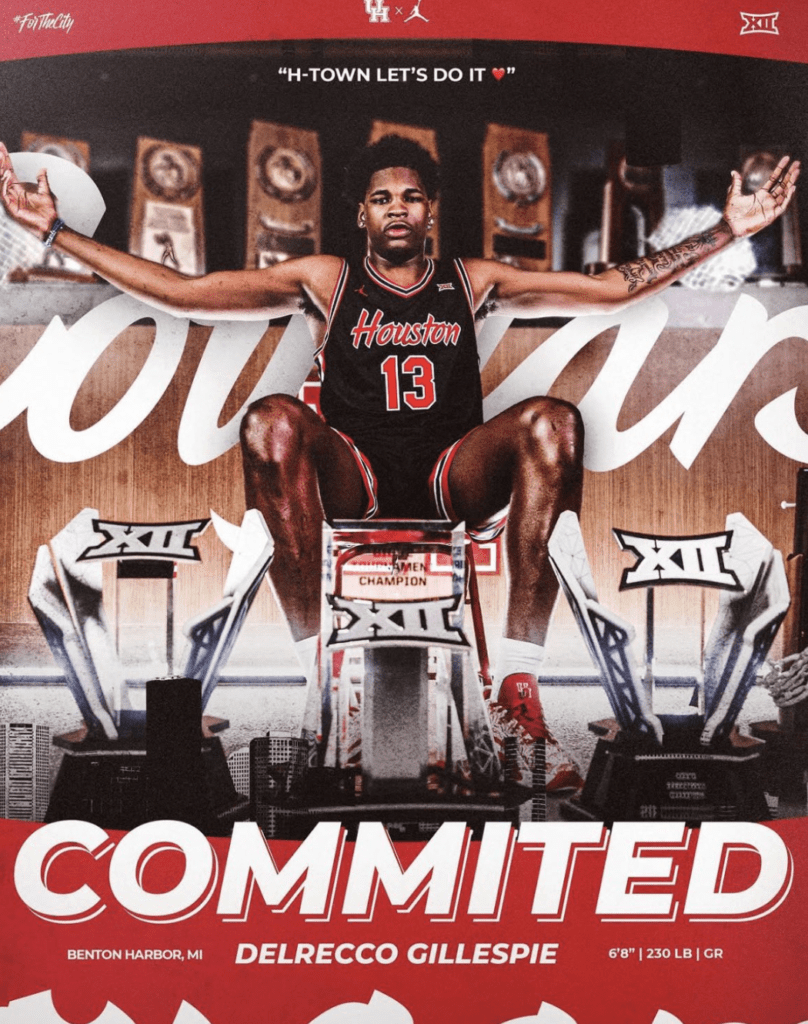 Kent State transfer Delrecco Gillespie seems like the perfect physical fit for Kelvin Sampson's Houston program.