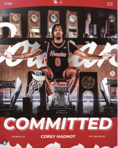 Corey Hadnot II Houston transfer