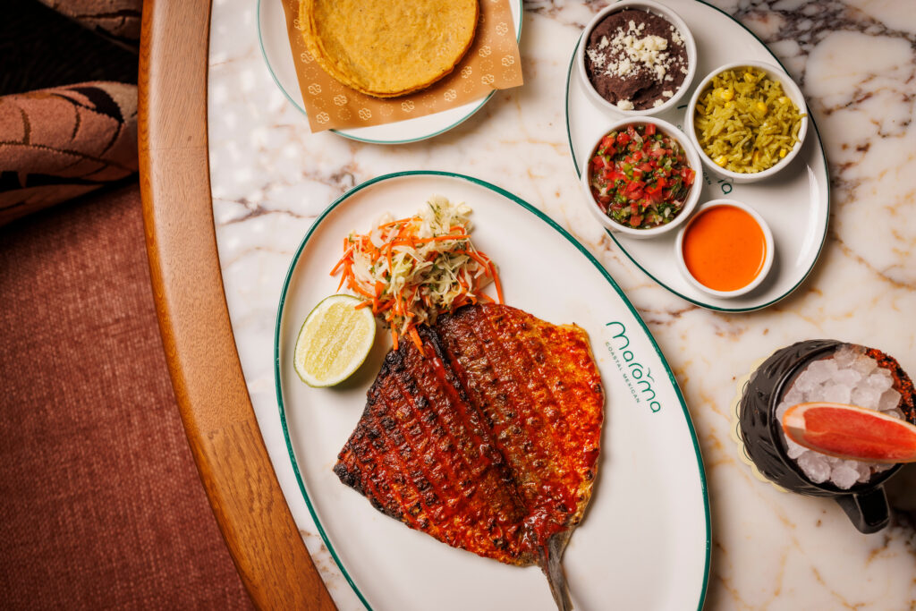 Diners will find the Sea Bream a la Talla on the Maroma menu. (Photo by Samantha Marie Photography)
