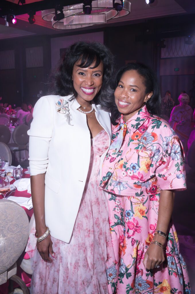 Shavonnah Roberts Schreiber, Roselyn Bazzelle Mitchell at the Tickled Pink  luncheon (Photo by Daniel Ortiz)