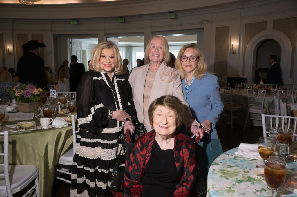 Sidney Faust, Elsie Eckert, Judi McGee, Cora Sue Mach at the Salvation Army Auxiliary Reflections on Style luncheon