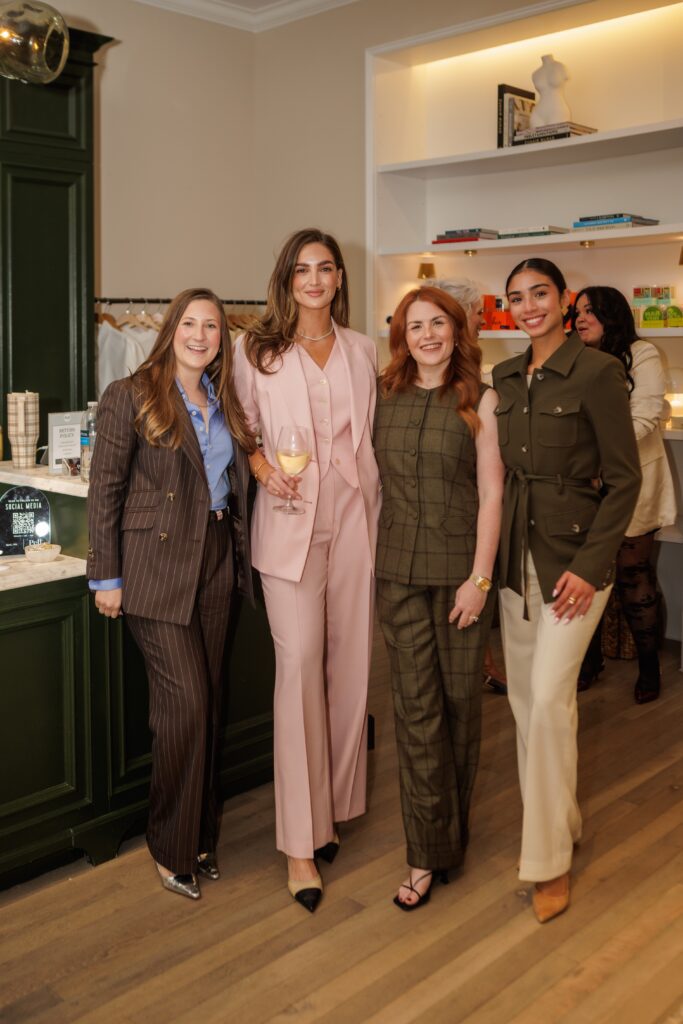 Sterling Dio, Shayla Clifton and Annisa Sallam at the Studio Mayfair event at Pell 1990 boutique.