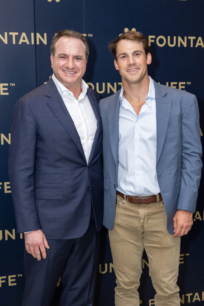 Tony Gibson, Kyle Cokinois at the Fountain Life opening in Houston's Park House (Photo by Jacob Power)