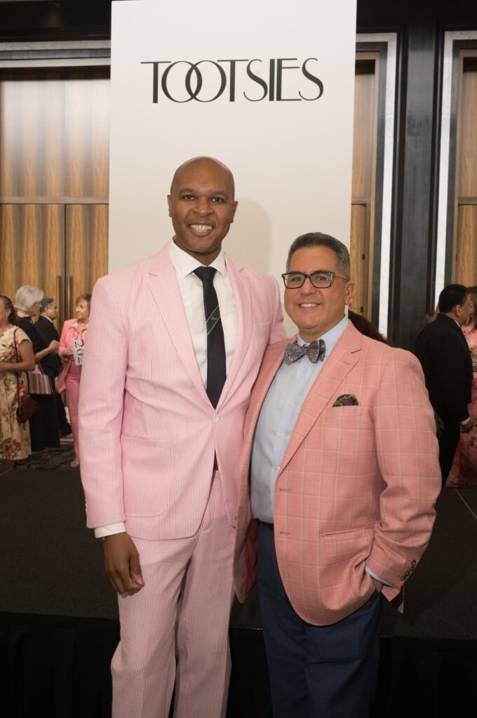 Travis Torrence, Dr. Roland Maldonado at the Tickled Pink  luncheon (Photo by Daniel Ortiz)