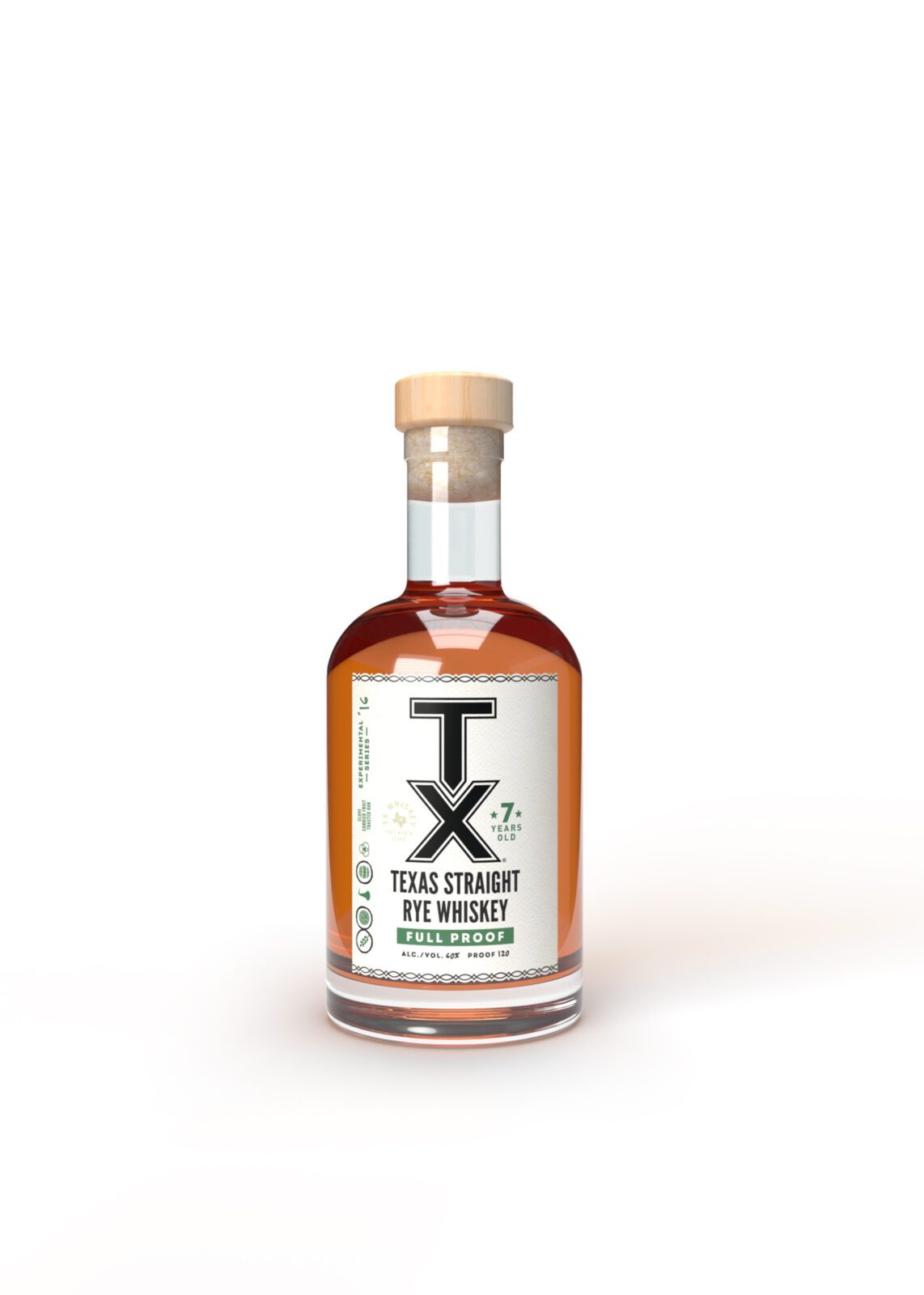 Fort Worth’s TX Whiskey recently released Texas Straight Rye Whiskey Full Proof as part of its experimental series.  (Courtesy)