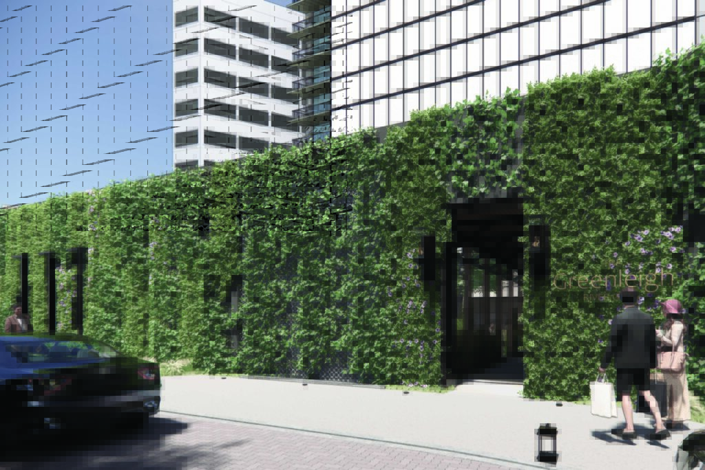 A rendering of the new entrance to The Greenleigh.