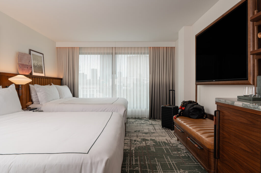 A guest room at The Greenleigh.