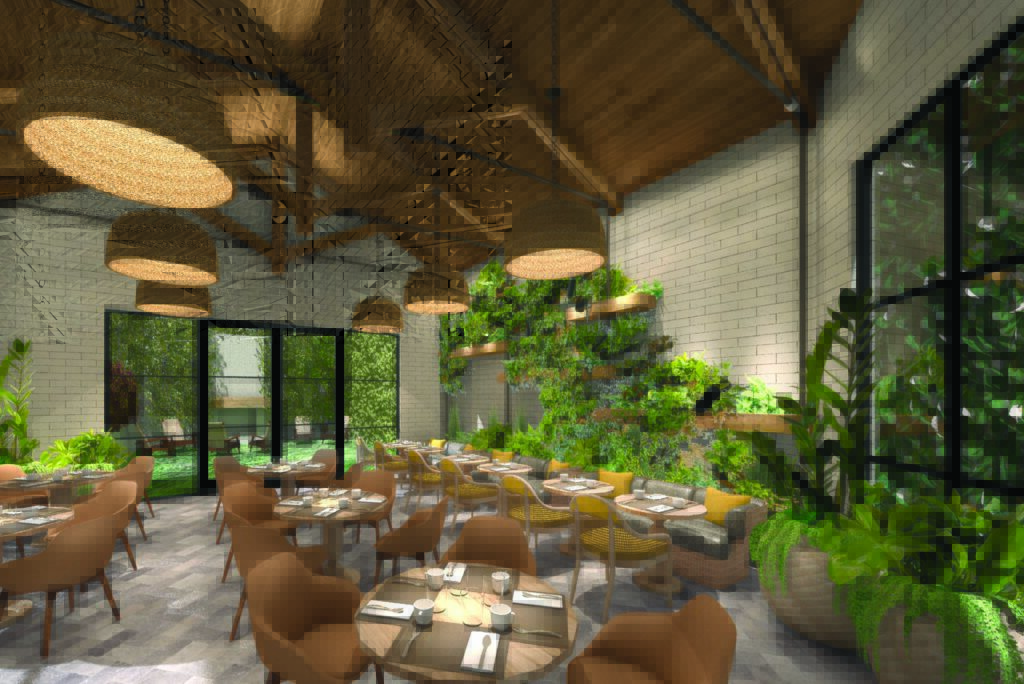 A rendering of the Sunroom.