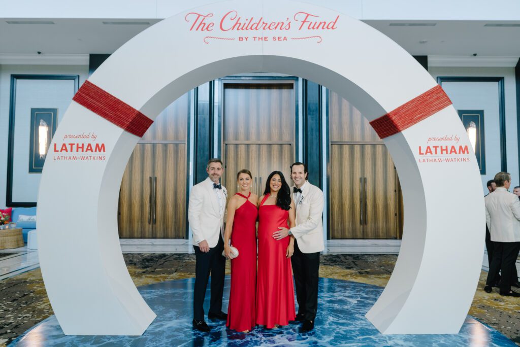 Corporate co-chairs Chad & Megan Smith, Naseem & David Sawyer at the Children's Fund 'By the Sea' gala