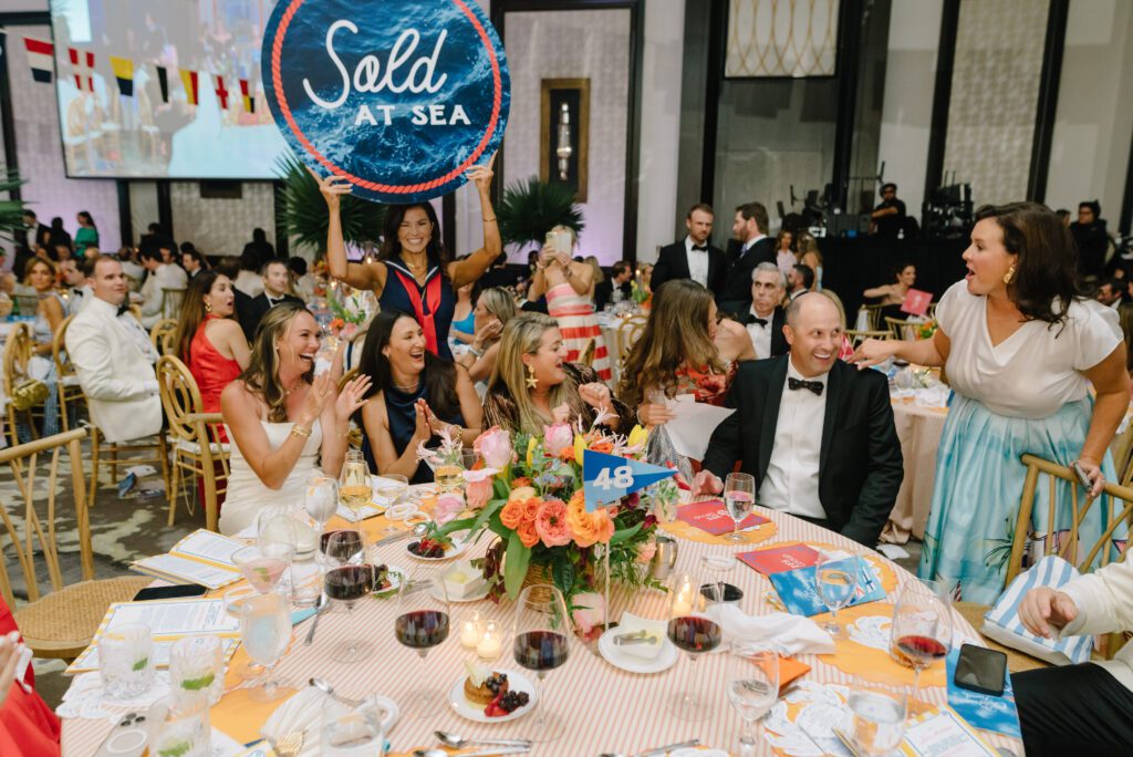Rae Lee Boag, Heather Clark, Maria Eleni Soechting, Chad Soechting, Katie Moorman at the Children's Fund 'By the Sea' gala