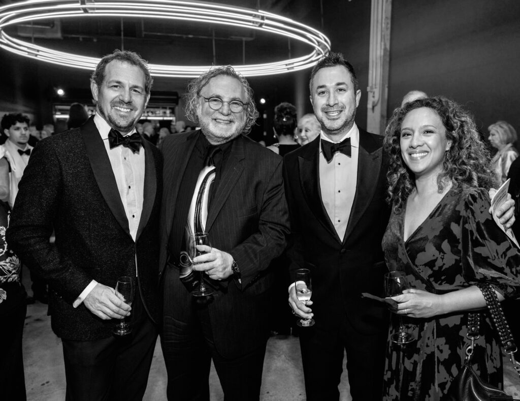 Todd Van Kekerix, Timothy Hester, Casey Garza and Jasmine Hester at the University of Houston Kathrine G. McGovern College of the Arts 2026 Arts in Motion Gala (Photo by Jenny Antill Clifton)