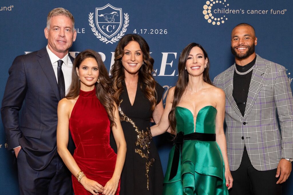 Troy Aikman, Bina Palnitkar, Jennifer Arthur, Kasey Lemkin, Dak Prescott (Photo by BFA)