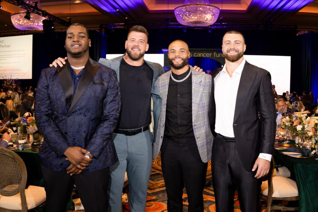 Tyler Smith, Trevor Keegan, Dak Prescott, Jake Ferguson (Photo by BFA)