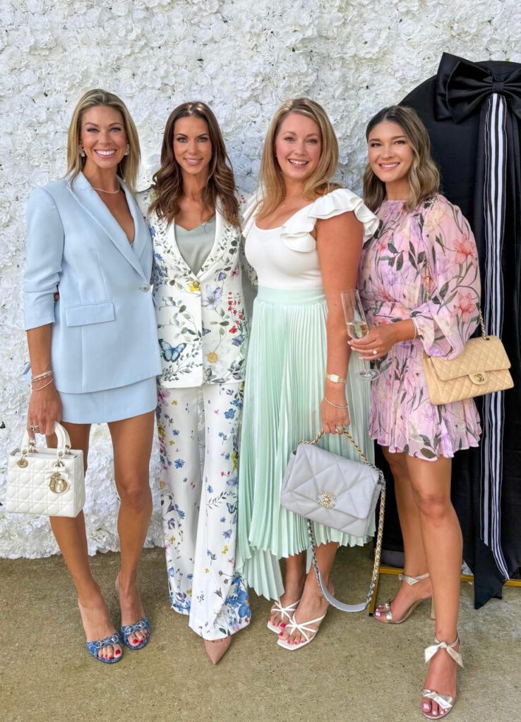 Madeline Potter, event chair Dr. Adrienne Blessing, Jennifer Martin and Tina Kosh Goodson at The Peach Orchard. (Photo courtesy Tina Kosh Goodson)