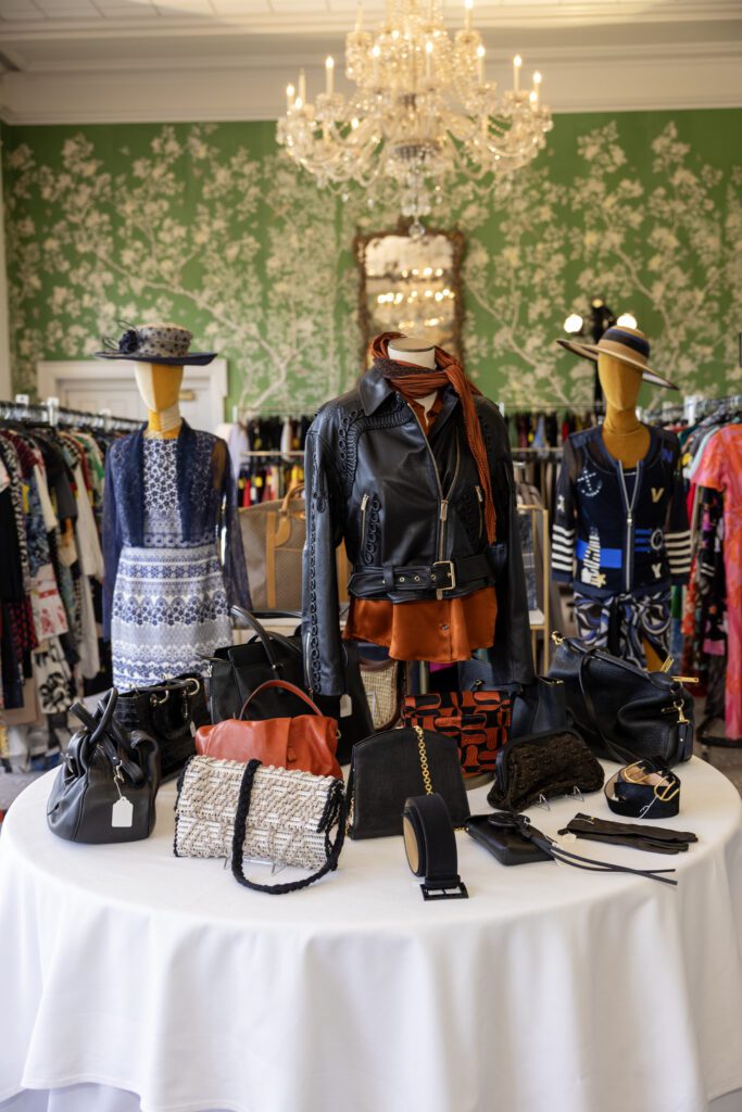 Clothing on display at the Salvation Army Auxiliary Reflections on Style luncheon