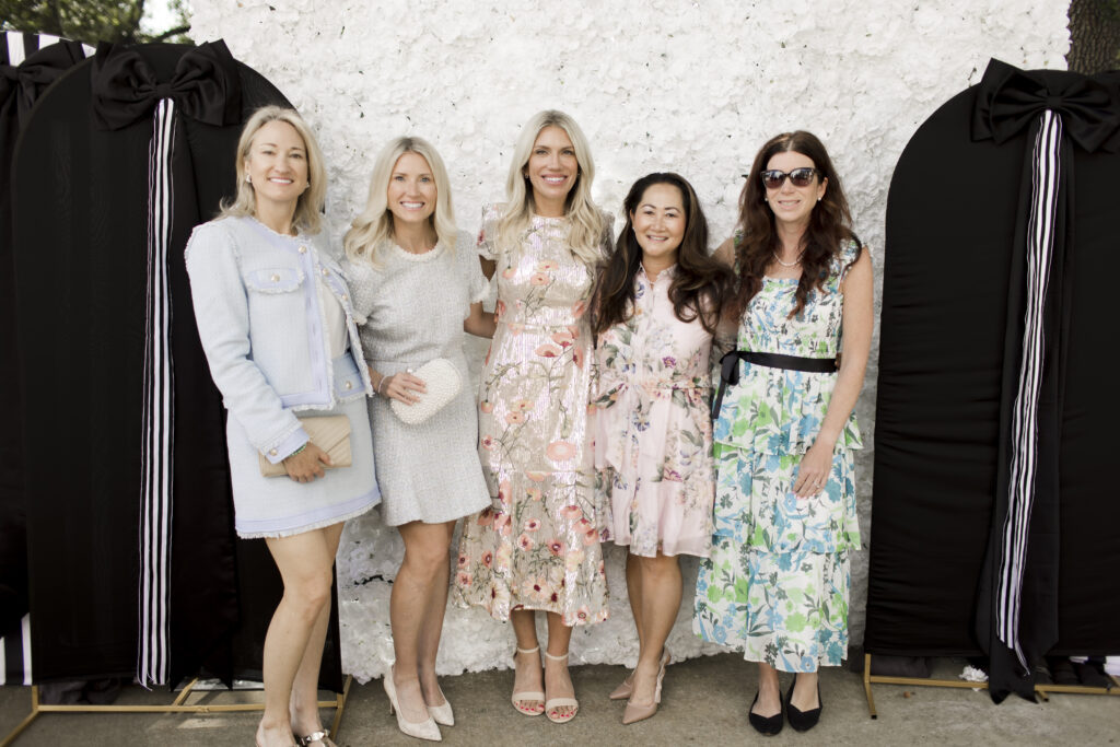 Millie Fitzpatrick, Lindsey McGovern, Dr. Emily Liska, Hillary Zuniga and Kendra Paul at The Peach Orchard benefiting Interfaith Community Clinic. (Photo courtesy Porterhouse Portraits)