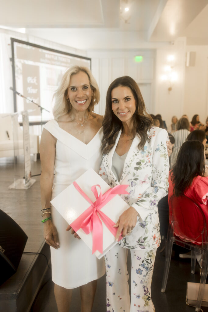 Missy Herndon, left, and Dr. Adrienne Blessing at the Women Empowering Women event at The Peach Orchard benefiting Interfaith Community Clinic. (Photo courtesy Porterhouse Portraits)