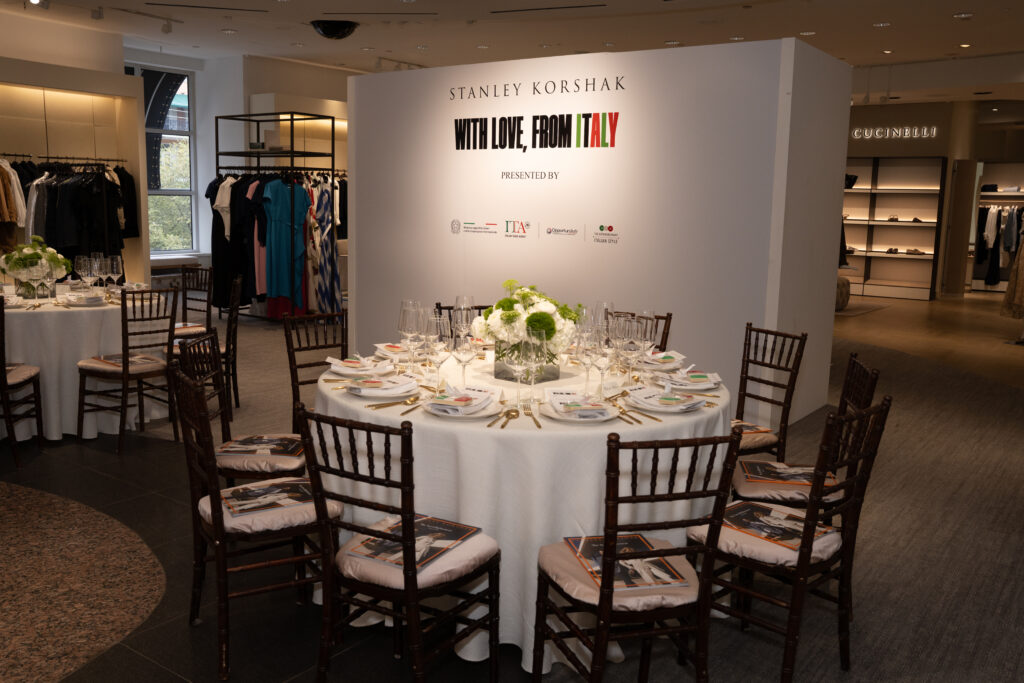 Stanley Korshak was the present setting for the Italian themed luncheon and fashion presentation. 