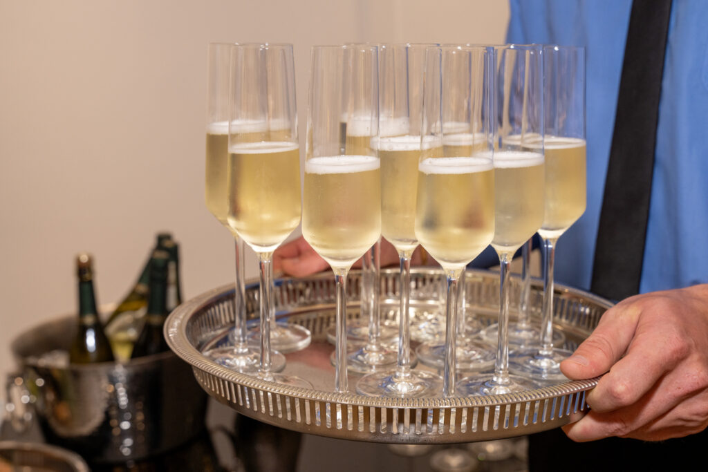 Italian prosecco flowed during the Stanley Korshak event. 