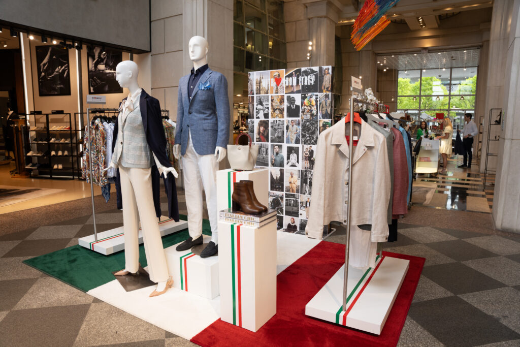 Stanley Korshak created several Italian-themed pop-up shops throughout the luxury retailer. 