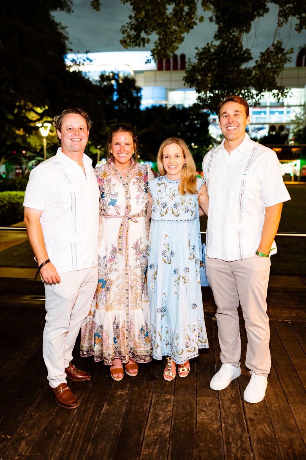 Buddy & Kylie Carruth, Katie & Alex Field at Discovery Green's 'A Night of Discovery' (Photo by Hung L. Truong)