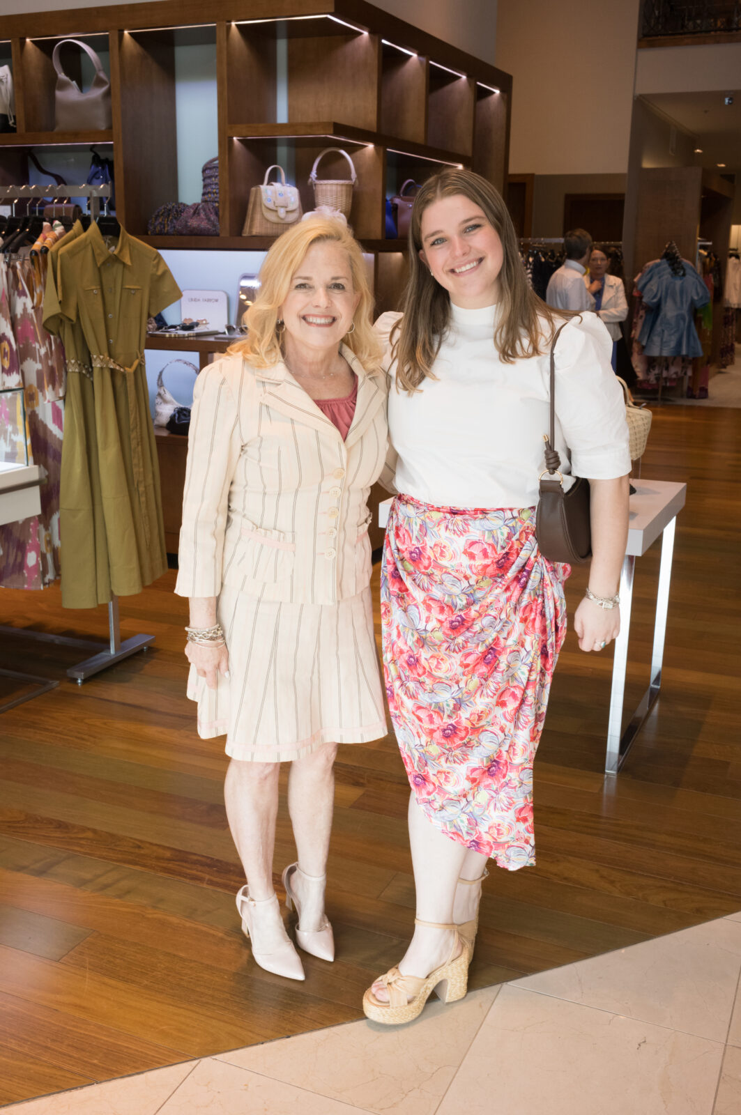 Beth Harp, Haley Harp at the Elizabeth Anthony luncheon (Photo by Daniel Ortiz)