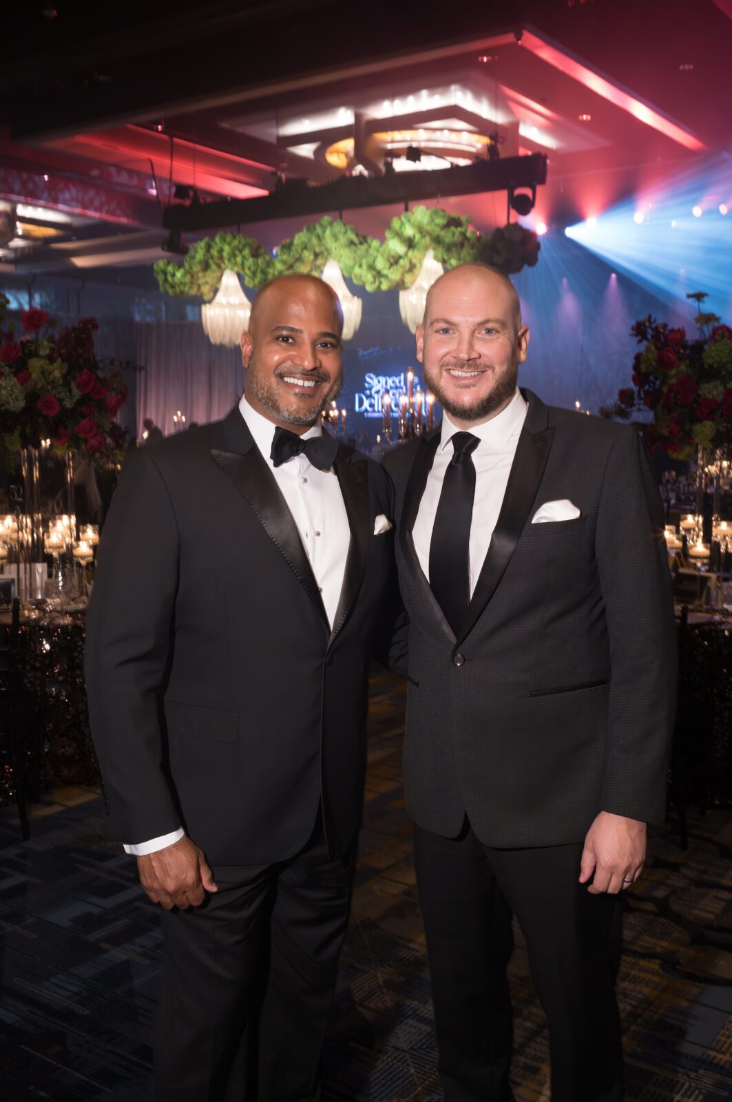 Alvin Abraham, Nick Nagurski at the Memorial Hermann 'Signed, Sealed, Delivered' gala (Photo by Daniel Ortiz)