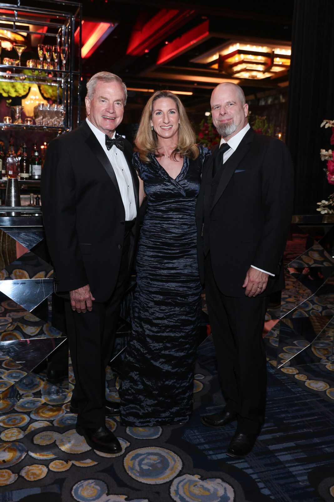 Edd Hendee, Suzanne & Dr. Jamie McCarthy at the Memorial Hermann 'Signed, Sealed, Delivered' gala (Photo by Priscilla Dickson)