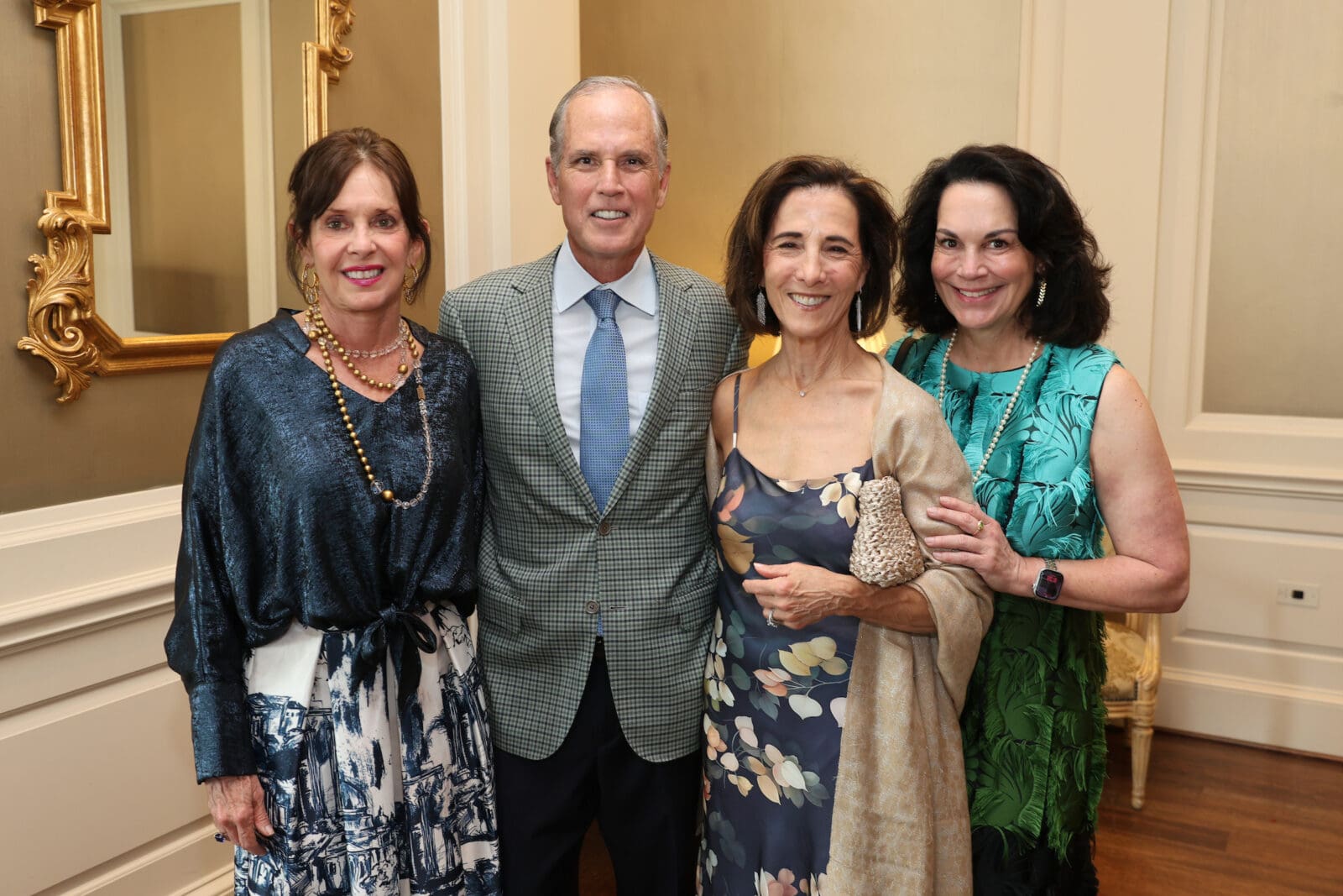 Susan & Steve Solcher, Jan Bres, Poppi Massey at the opening of Exilio (Photo by Daniel Ortiz)