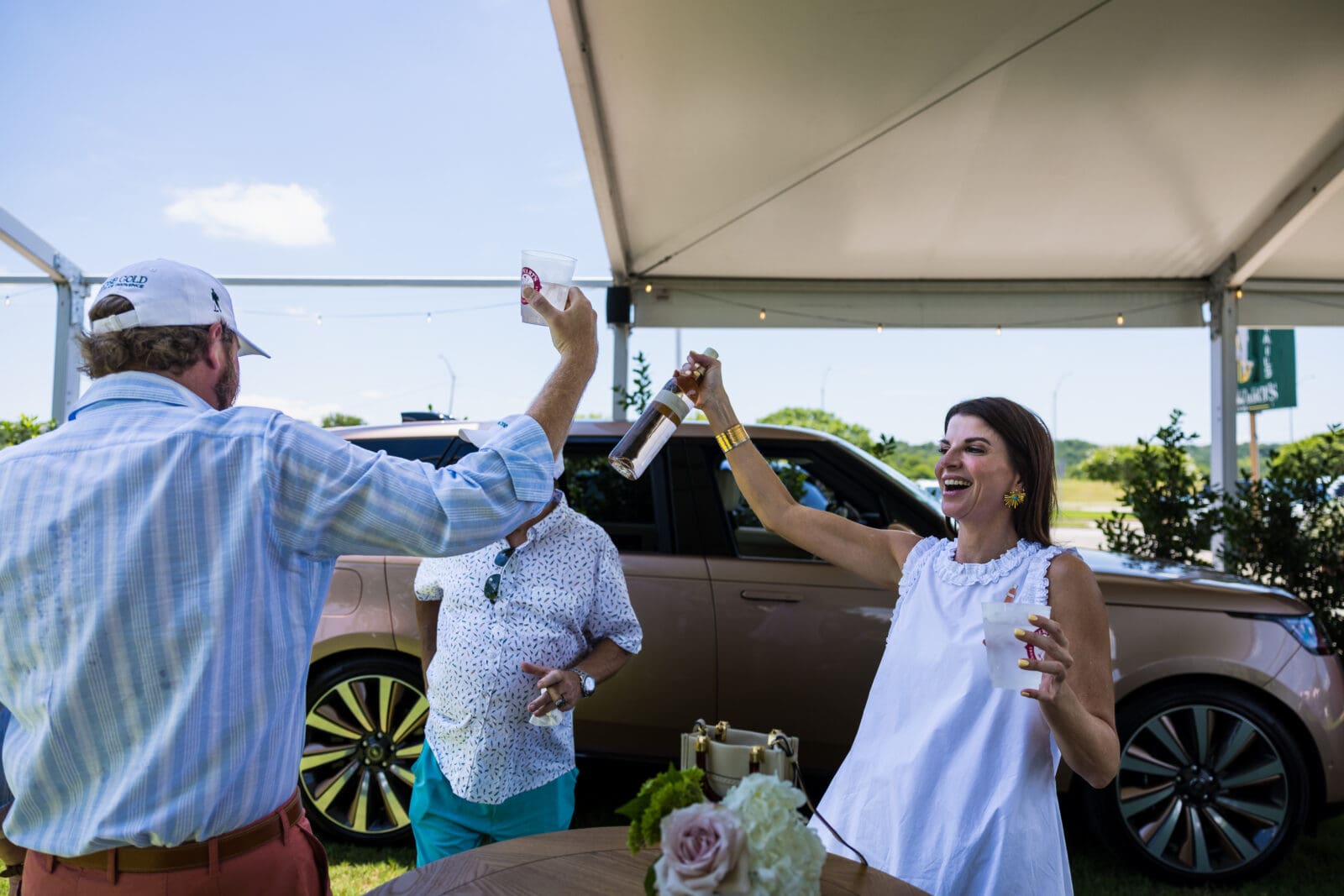 Croquet, rosé, and relaxed conversation capped off the invitation-only Range Rover House weekend. (Photo by Land Rover Fort Worth)
