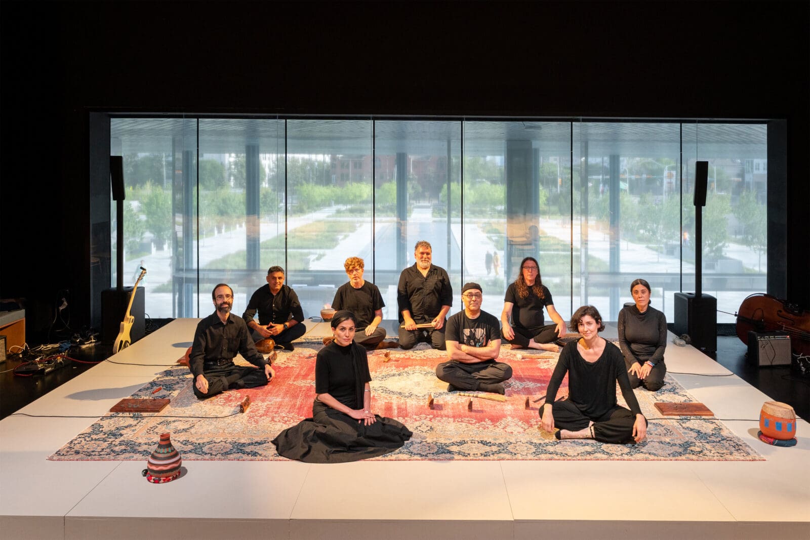 Activation of Raheleh Filsoofi, ShahTár, 2022, at Ismaili Center Houston (Photo by Ali Khoja)