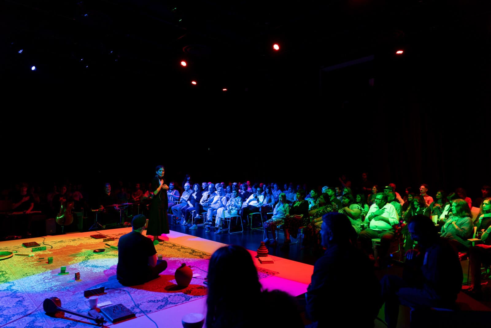 Activation of Raheleh Filsoofi, ShahTár, 2022, at Ismaili Center Houston (Photo by Ali Khoja)