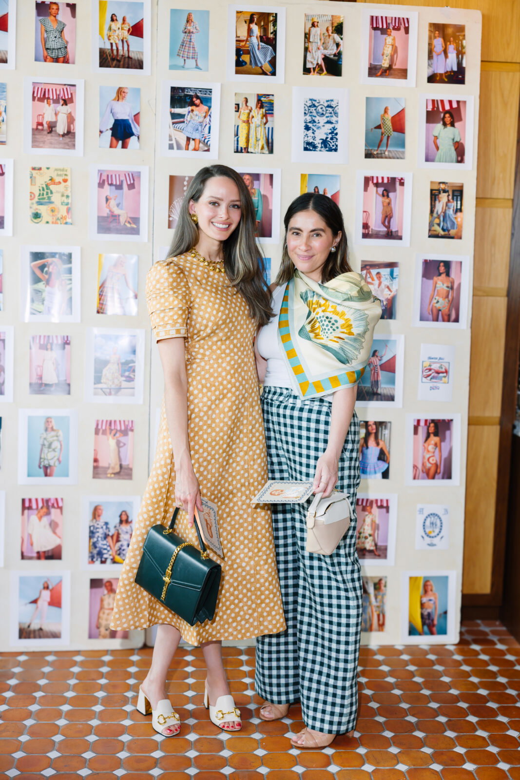 Alyssa Malenflant, Paulina Padilla at fashion designer Hunter Bell's 20th anniversary celebration. (Photo by Caroline May)