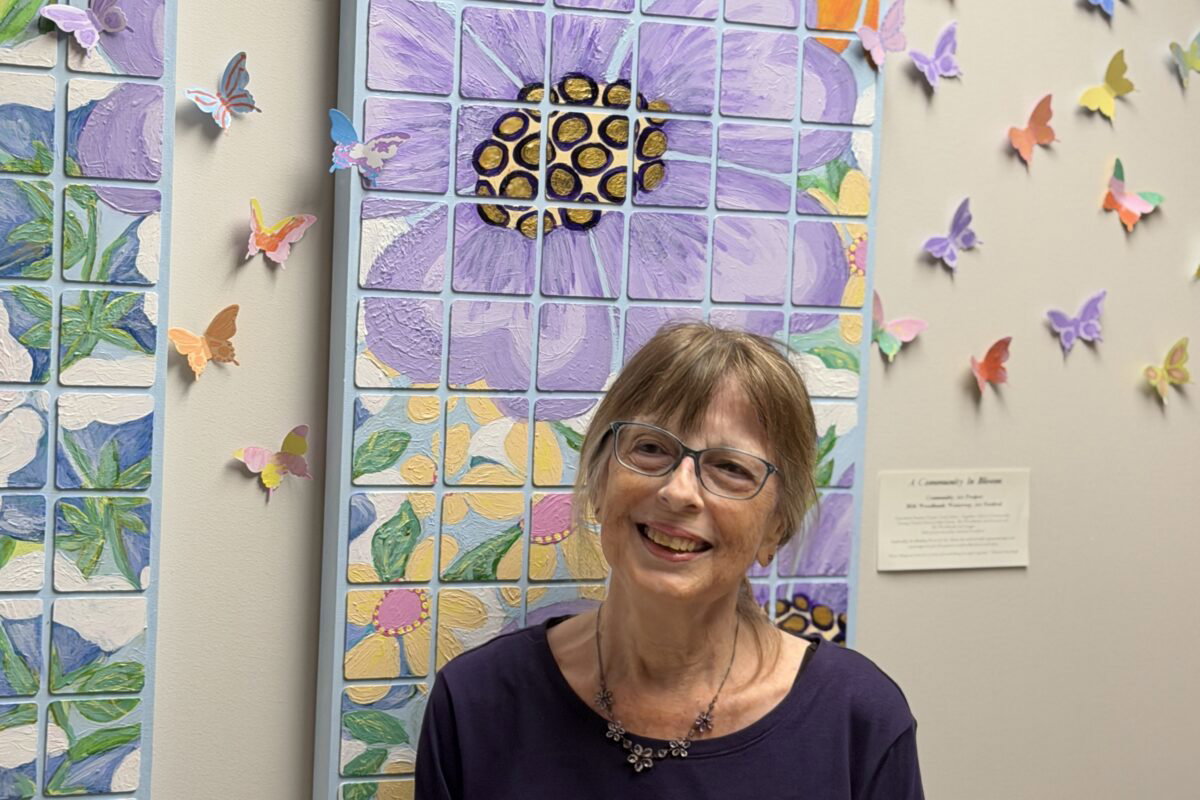 A Blooming Mural Created at The Waterway Arts Festival Finds a Permanent Home at the Canopy Cancer Center