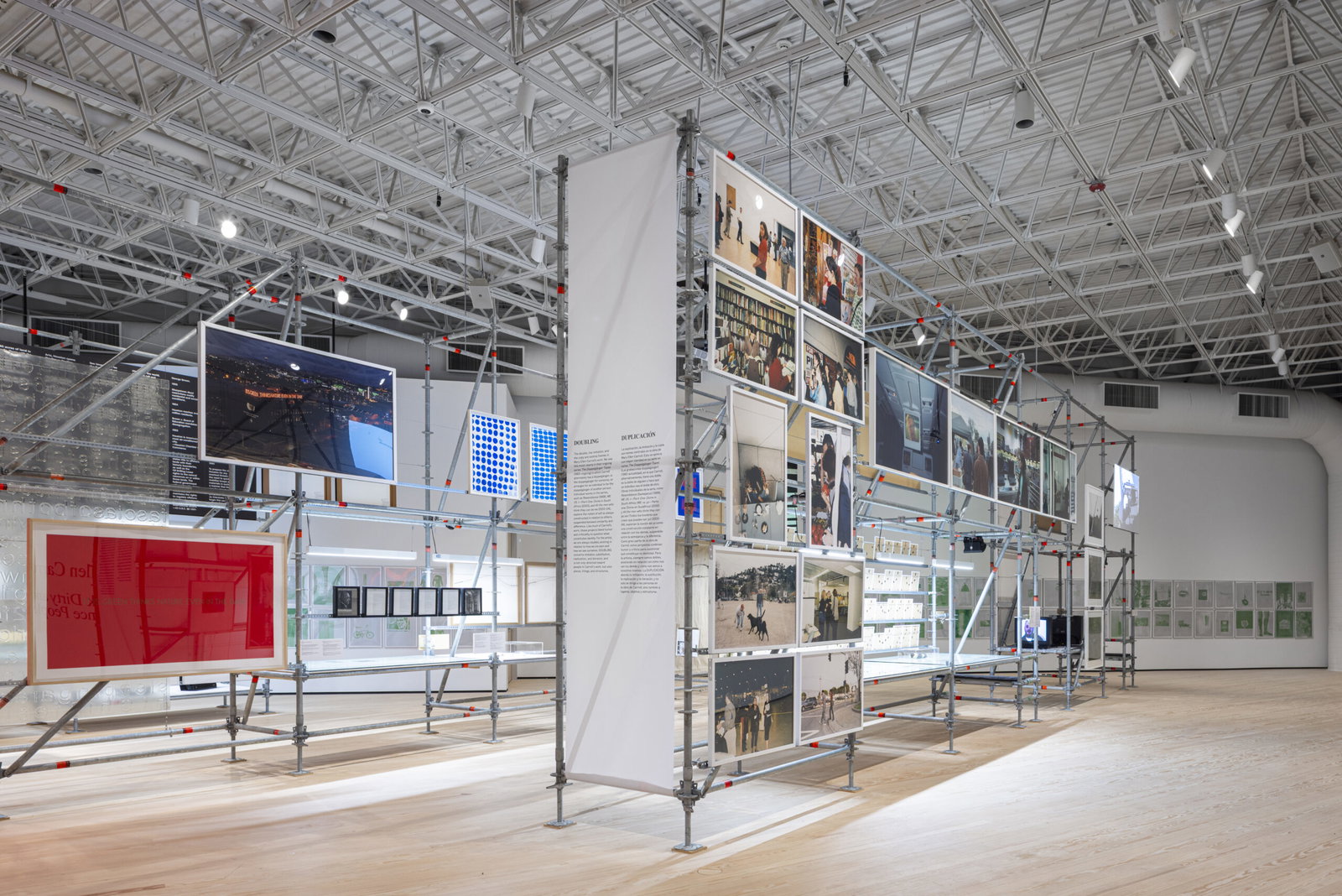 Installation View of Mary Ellen Carroll's CAMH Retrospective, How to Talk Dirty and Influence People<br /> (Photo by Sean Fleming)