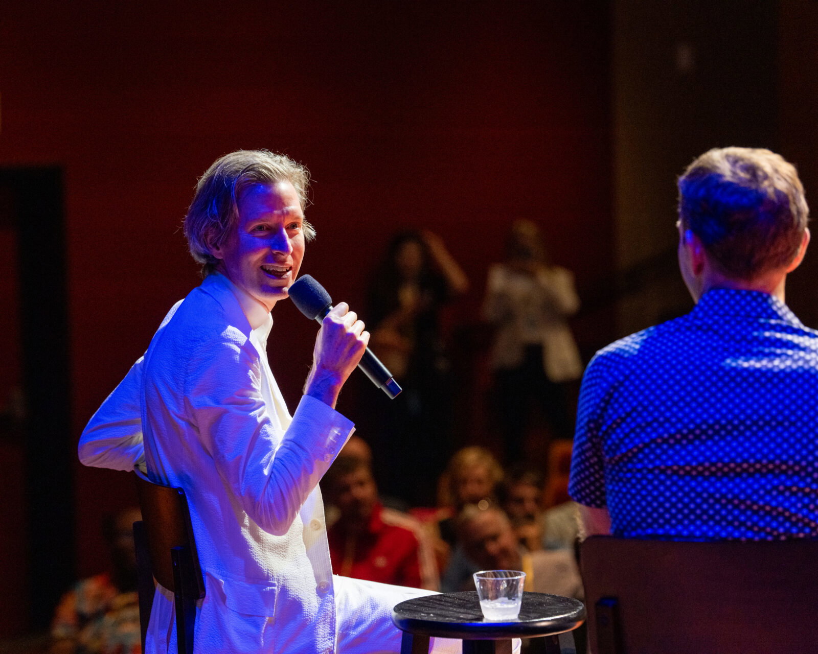 Between conversations and laughter, Wes Anderson and Mike Maggart reflect on the power of cinema.