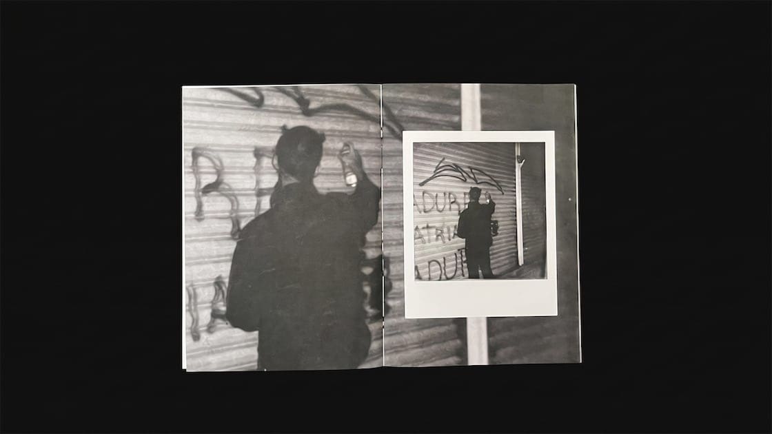 Daniel Cavadia, "Chrome Tears" (Zine, 2026). This work will be available for purchase as part of Violette Bule and ALH's Art Fair for Venezuelan earthquake victims. (Photo courtesy of the artist)